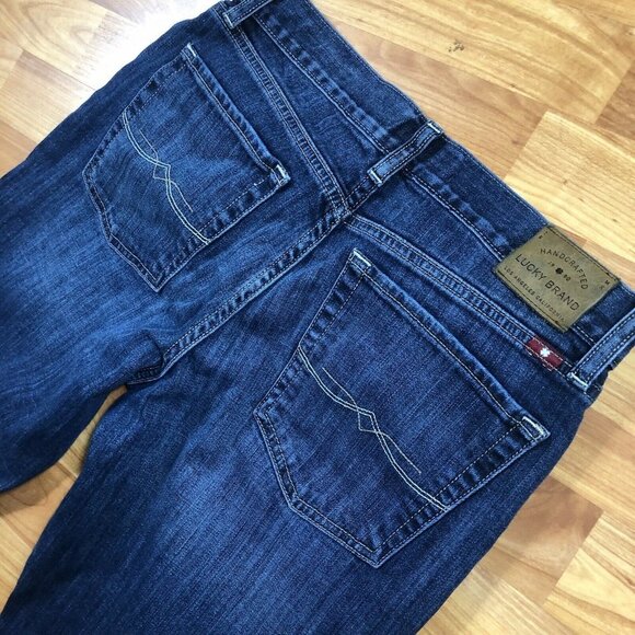 Lucky Brand Sienna Cigarette Denim Jeans Women's Size 6 / 28 Med Wash Distress - Picture 10 of 12